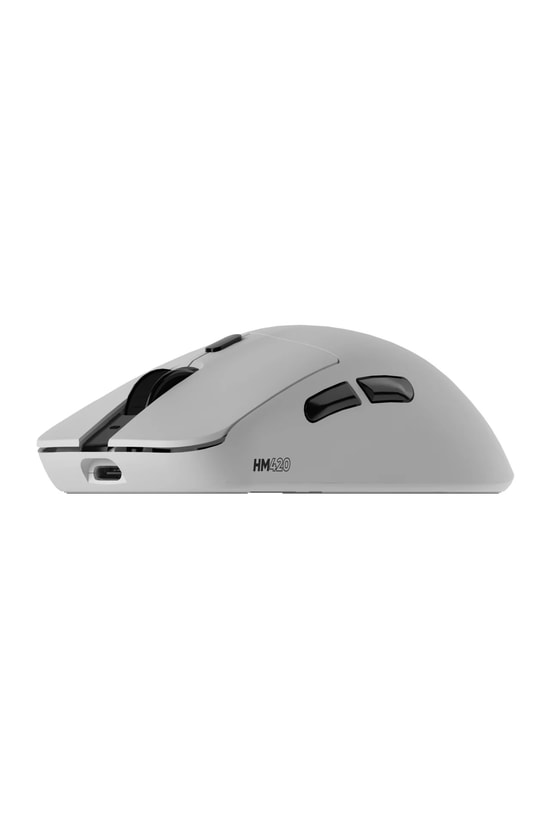 Hawk HM420B Beyaz Kablosuz Gaming Mouse - 26000 DPI, Tri-Mode Bluetooth/Wireless, 4K Hz, Optik, Şarj Standlı, 6 Tuş