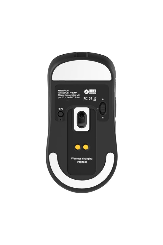 Hawk HM420S 4K Hz Gaming Mouse: 26000 DPI, Tri-Mode (Kablosuz/Bluetooth), Şarj Standlı, Siyah Oyuncu Mouse