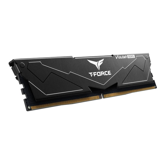 Team T-Force Vulcan Black 16GB (1x16GB) 6000MHz DDR5 CL38 Gaming Ram FLBD516G6000HC38J01 - Masaüstü Bellek, Siyah