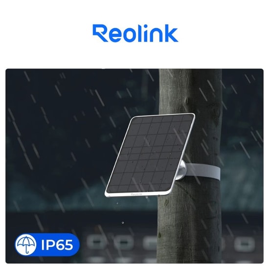 Reolink REOLINK-12W-SOLAR-PANEL-3 Solar 3 Güneş Paneli (Beyaz) - 12W Güç, Type-C Bağlantı, IP65 Su Geçirmezlik