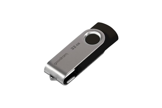 Goodram UTS2 32GB Siyah USB 2.0 Flash Bellek (UTS2-0320K0R11) - 20MB/s Okuma, Döner Kapaklı, Kompakt Tasarım