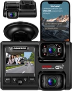 Pruveeo D30 Wi-Fi 4K Araç İçi Kamera - 1080P Çift Kanal, 300 Derece Görüş Açısı, Gece Görüşlü, Park Monitörü