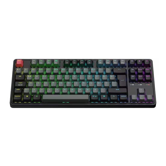 Keychron C3 Pro TKL Mekanik Oyuncu Klavyesi (C3PX-H3Z-TR) - 8K Polling Rate, Brown Switch, QMK/VIA, Türkçe Q