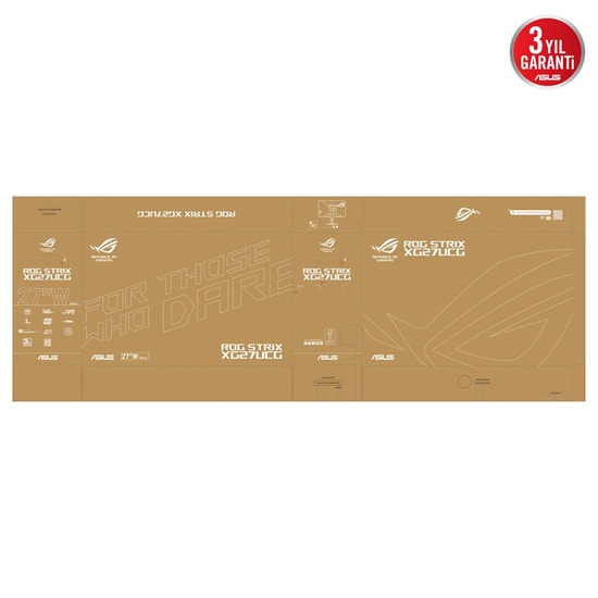 Asus ROG Strix XG27UCG 27" 1ms 4K 160Hz / FHD 320Hz Dual Mode Fast IPS Gaming Monitör - Pivot, HDR, USB-C PD15W