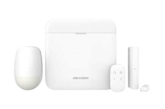 Hikvision DS-PWA64-KIT-WE AX PRO Kablosuz Alarm Seti - 868 MHz, Wi-Fi, LAN, GPRS, 64 Bölge, Beyaz, Tam Set