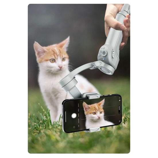 Nettech Tokqı M01 Siyah Telefon Gimbal Telefon Sabitleyici (NT-115935) - Alüminyum Gövde, Bluetooth, Uzaktan Kumanda