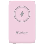 Verbatim 32248 Pembe 10000mAh MagSafe Powerbank - 15W Kablosuz Şarj, 20W PD Hızlı Şarj, Type-C, Lityum Polimer Pil