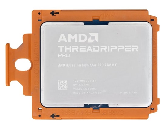 AMD Ryzen Threadripper PRO 7985WX sTR5 İşlemci (100-000000454) - 64 Çekirdek, 3.2-5.1GHz, 256MB, 350W, Tray