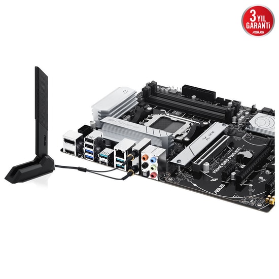 Asus PRIME B650-PLUS WIFI AM5 DDR5 ATX Anakart - 7600MHz(OC), 2xM.2, WiFi 6, BT 5.3, 2.5G LAN, HDMI, DP, USB 3.2