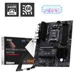 MSI PRO B840-S EVO WIFI6E Anakart - AM5, DDR5 8000MHz(OC), 3x M.2, USB 10Gbps, 2.5G LAN, Wi-Fi 6E, BT 5.3, ATX