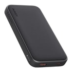 Aukey PB-Y46 Spark Go 10000mAh Gri Powerbank - 15W Hızlı Şarj, USB-C ve USB-A Çıkışı, Kompakt Taşınabilir Şarj Cihazı