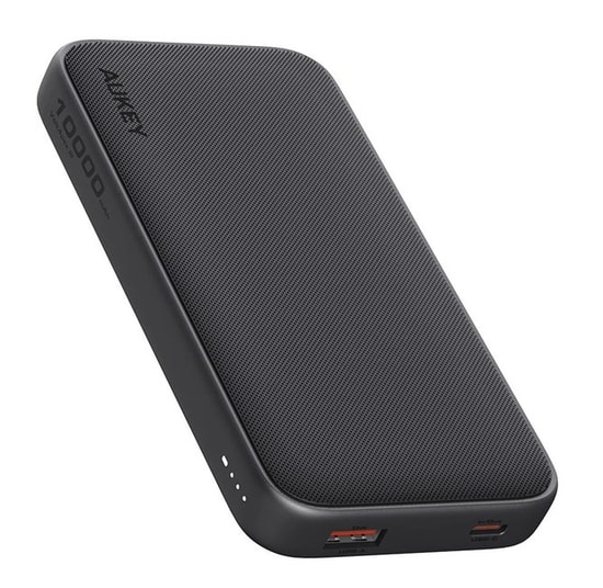 Aukey PB-Y46 Spark Go 10000mAh Gri Powerbank - 15W Hızlı Şarj, USB-C ve USB-A Çıkışı, Kompakt Taşınabilir Şarj Cihazı