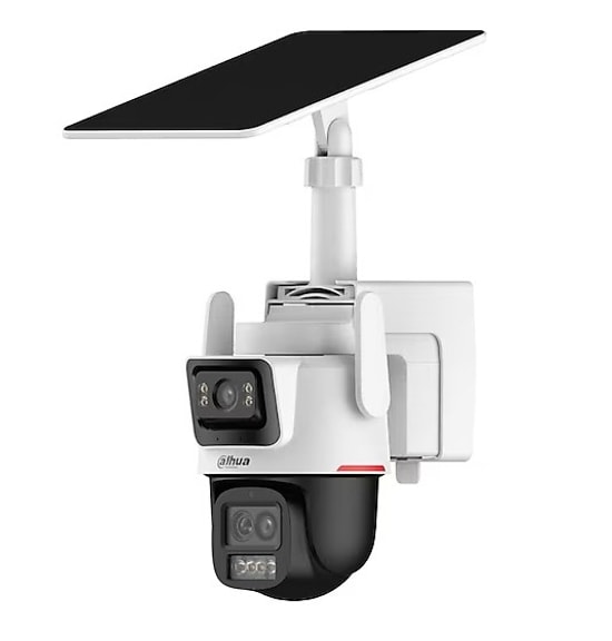 Dahua IPC-PTS2649C-3E3Z-4G-B20-3684/0 3+3MP PT Solar Kamera - 6x Hybrid Zoom, 50m WizColor, 4G, Sesli Alarm
