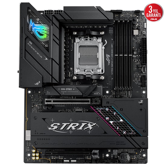 Asus ROG STRIX B850-F GAMING WIFI7 NEO AM5 DDR5 ATX Anakart - 9000MHz(OC), WiFi 7, 2.5G LAN, 4xM.2, PCIe 5.0