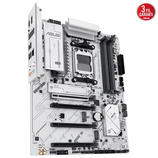 ASUS B850 MAX GAMING WIFI AM5 DDR5 ATX Anakart - 8000MHz (OC), WiFi 6E, BT 5.3, 3xM.2, PCIe 5.0, 2.5G LAN, Aura RGB