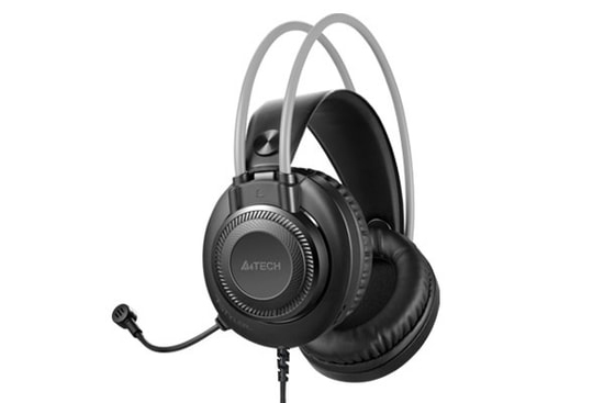 A4 Tech FH-200U-USB-GRI-SIYAH Mikrofonlu Kulaklık - 7.1 Surround, 50mm Sürücü, 2m Kablo, Kablolu Oyuncu Kulaklığı