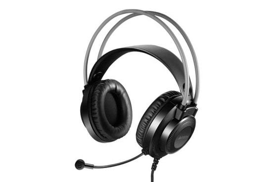 A4 Tech FH-200U-USB-GRI-SIYAH Mikrofonlu Kulaklık - 7.1 Surround, 50mm Sürücü, 2m Kablo, Kablolu Oyuncu Kulaklığı