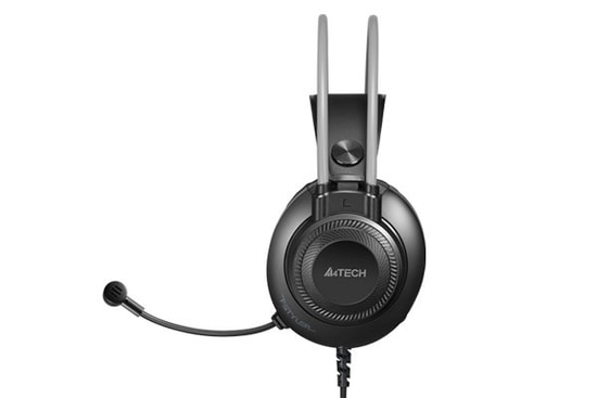A4 Tech FH-200U-USB-GRI-SIYAH Mikrofonlu Kulaklık - 7.1 Surround, 50mm Sürücü, 2m Kablo, Kablolu Oyuncu Kulaklığı