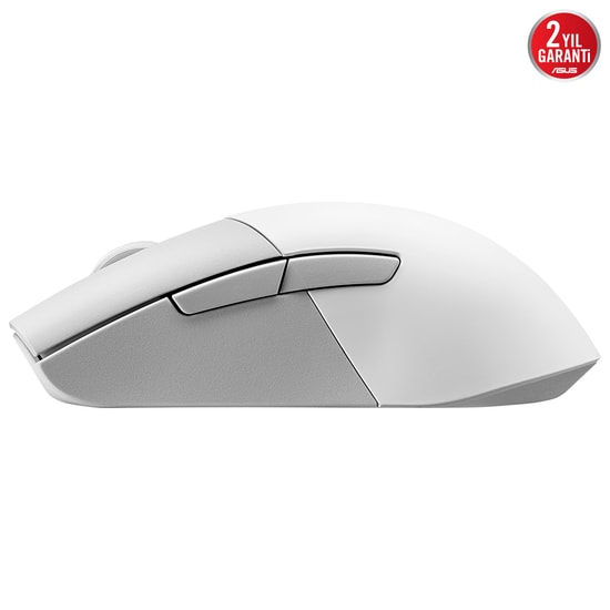 Asus ROG Keris Wireless AimPoint White Oyuncu Mouse - 36000 DPI, 2.4GHz Bluetooth, 650 IPS, Optik, Beyaz Oyuncu Mouse