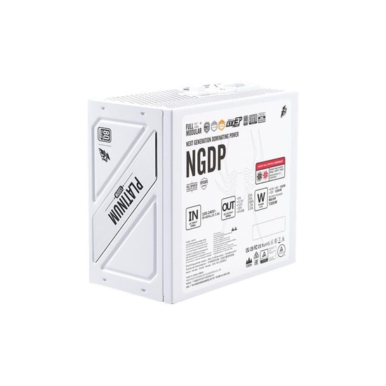 1ST Player NGDP-PLT-1300-WH-EU 1300W 80+ Platinum ATX3.1 Full Modüler Güç Kaynağı - 10 Yıl Japon Kapasitör Beyaz