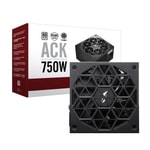 1ST Player ACK 750W 80+ Güç Kaynağı - Aktif PFC, 14cm Fan, 5 Yıl Garanti, Siyah, ACK-STD-750-BK-EU