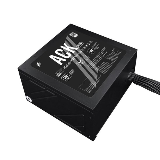 1ST Player ACK 750W 80+ Güç Kaynağı - Aktif PFC, 14cm Fan, 5 Yıl Garanti, Siyah, ACK-STD-750-BK-EU