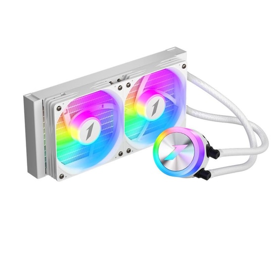 1st Player Thunderstorm TS1 240 WH Beyaz ARGB İşlemci Sıvı Soğutucu - 2x120mm Fan, 250W TDP, AM5/LGA1700 Uyumlu