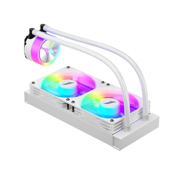 1st Player Thunderstorm TS1 240 WH Beyaz ARGB İşlemci Sıvı Soğutucu - 2x120mm Fan, 250W TDP, AM5/LGA1700 Uyumlu
