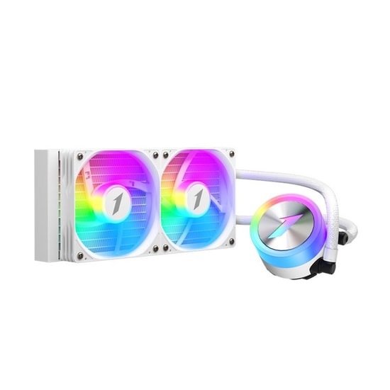 1st Player Thunderstorm TS1 240 WH Beyaz ARGB İşlemci Sıvı Soğutucu - 2x120mm Fan, 250W TDP, AM5/LGA1700 Uyumlu