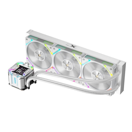 1st Player Starship E X-360E WH Beyaz ARGB Sıvı Soğutucu - 3x120mm Fan, Dijital Ekran, AM5/LGA1851 Uyumlu