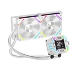 1st Player Starship E X-240E WH Beyaz ARGB Sıvı Soğutucu - 2x120mm Fan, Dijital Ekran, AM5/LGA1851 Uyumlu