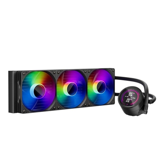 1st Player Thunderstorm TS4 360 BK Siyah ARGB Sıvı Soğutucu - 3x120mm Fan, LCD Ekranlı, AM5/LGA1700/1851 Uyumlu
