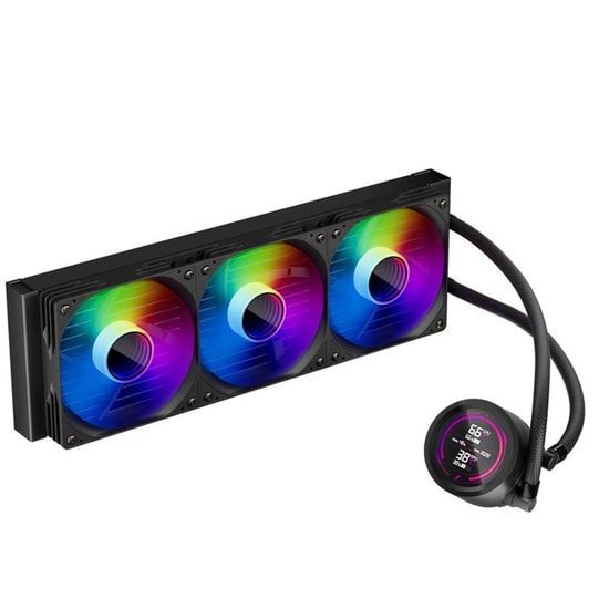 1st Player Thunderstorm TS4 360 BK Siyah ARGB Sıvı Soğutucu - 3x120mm Fan, LCD Ekranlı, AM5/LGA1700/1851 Uyumlu