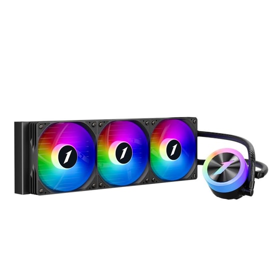 1st Player Thunderstorm TS1 360 BK Siyah ARGB İşlemci Sıvı Soğutucu - 3x120mm Fan, AM5/LGA1700, 3000RPM Pompa