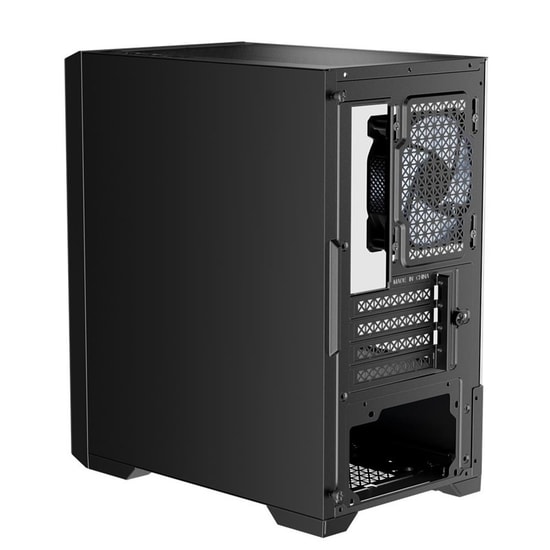 1st Player Bullet Hunter H2 400W Rainbow M-ATX Kasa (H2-BLK-4F-400W) - Temperli Cam, 4x12cm Fan, USB 3.0, Siyah