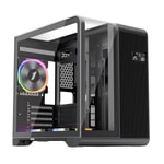 1st Player RT5 Siyah 650W 80+ Bronze Digital M-ATX Kasa (RT5-BLK-3F-B650W) - 3x12cm ARGB Fan, Temperli Cam, USB 3.0