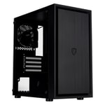 1st Player Black Sir B5M Siyah 400W M-ATX Kasa (B5M-BLK-3F-400W) - Temperli Cam, 3x12cm Fan, USB 3.0, 400W PSU