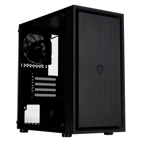 1st Player Black Sir B5M Siyah 400W M-ATX Kasa (B5M-BLK-3F-400W) - Temperli Cam, 3x12cm Fan, USB 3.0, 400W PSU
