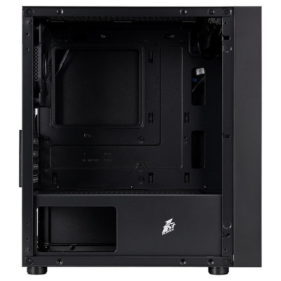 1st Player Black Sir B5M Siyah 400W M-ATX Kasa (B5M-BLK-3F-400W) - Temperli Cam, 3x12cm Fan, USB 3.0, 400W PSU
