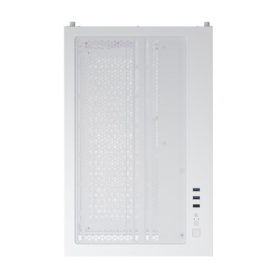 1st Player BV7 Beyaz 750W 80+ Bronze ATX Kasa (BV7-WHT-4F-B750W) - Panoramik Cam, 4x12cm ARGB Fan, USB 3.0