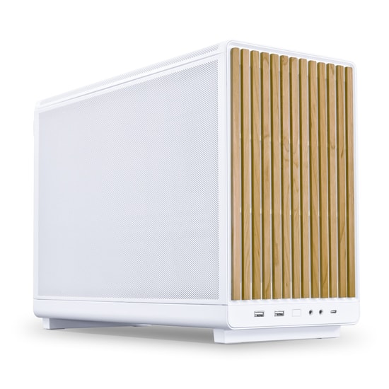 Lian Li Dan Case A3 Beyaz (G99.A3W-WD.00) M-ATX Mini-Tower Kasa - Ahşap Detay, 360mm Radyatör, 415mm GPU Desteği
