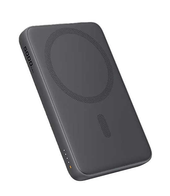 Aukey MagFusion PB-MS03-GY 5000mAh Gri Magsafe Powerbank - 15W Kablosuz Şarj, PD 20W Type-C Hızlı Şarj, Taşınabilir Şarj
