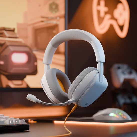 Glorious GLO-A-1PC-WHT Eternal Kablolu Beyaz Mikrofonlu Oyuncu Kulaklığı - Ergonomik Tasarım, 2 Yıl Garanti