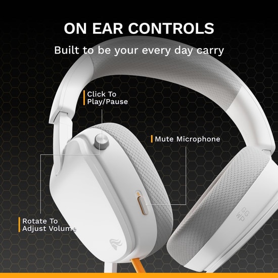 Glorious GLO-A-1PC-WHT Eternal Kablolu Beyaz Mikrofonlu Oyuncu Kulaklığı - Ergonomik Tasarım, 2 Yıl Garanti
