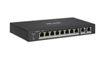 HiLook NS-0310P-60 (O-STD) 10 Port Yönetilemez PoE Switch - 8 Port PoE, 60W, 2 Gigabit Uplink, Metal Kasa, 250m