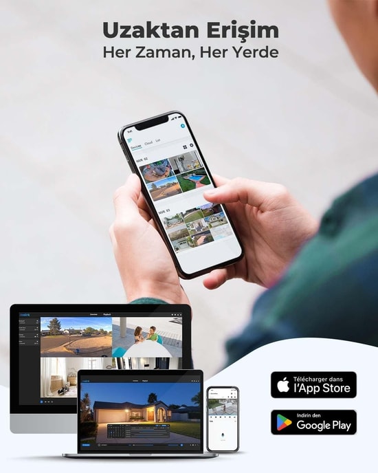 Reolink RLN8-410-NHD-RP-PN8 8 Kanal NVR Kayıt Cihazı - 16MP Çözünürlük, 2x16TB HDD Desteği, IP Kayıt Sistemi