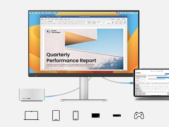 BenQ MA270S 27" 5K UHD Nano Gloss Monitör - Mac İçin Tasarlanmıştır, 5120x2880, 5ms, 60Hz, 400cd, 2x HDMI, USB-C