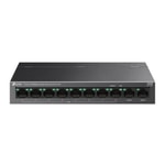 TP-Link LS110P 10 Port 10/100 Mbps Masaüstü Switch - 8 Port PoE+ (96W), 250m Menzil, Metal Kasa, Tak Çalıştır