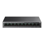 TP-Link LS1210P 8 Port 10/100 Mbps PoE+ Switch - 96W Toplam Güç, 2 Port Gigabit Uplink, Masaüstü Metal Kasa Switch