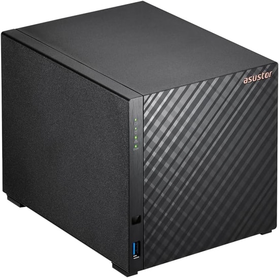 Asustor AS1204T 4-Yuvalı NAS Depolama - Quad-Core 1.7GHz CPU, 2.5GbE Port, 3xUSB 3.0, 4K Media Center